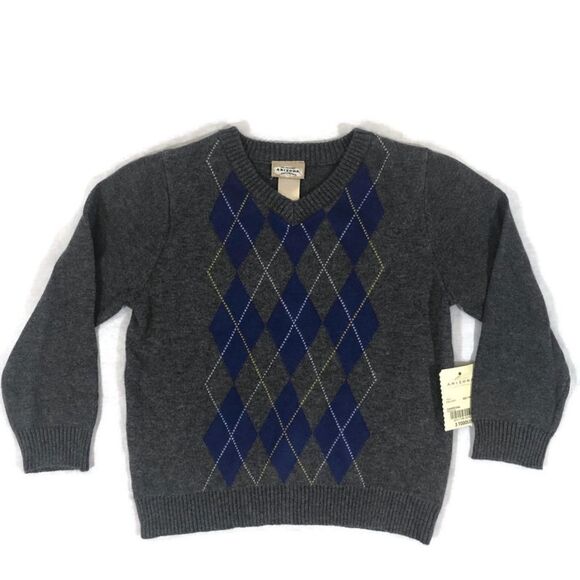 Brand new with Tags Boys Arizona Argyle Sweater 3T - Picture 1 of 8
